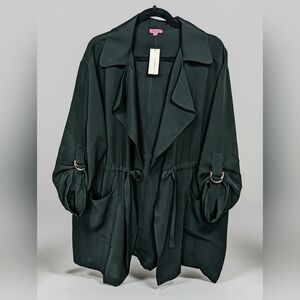 Francesca's Mi ami Collections Black Trench Coat